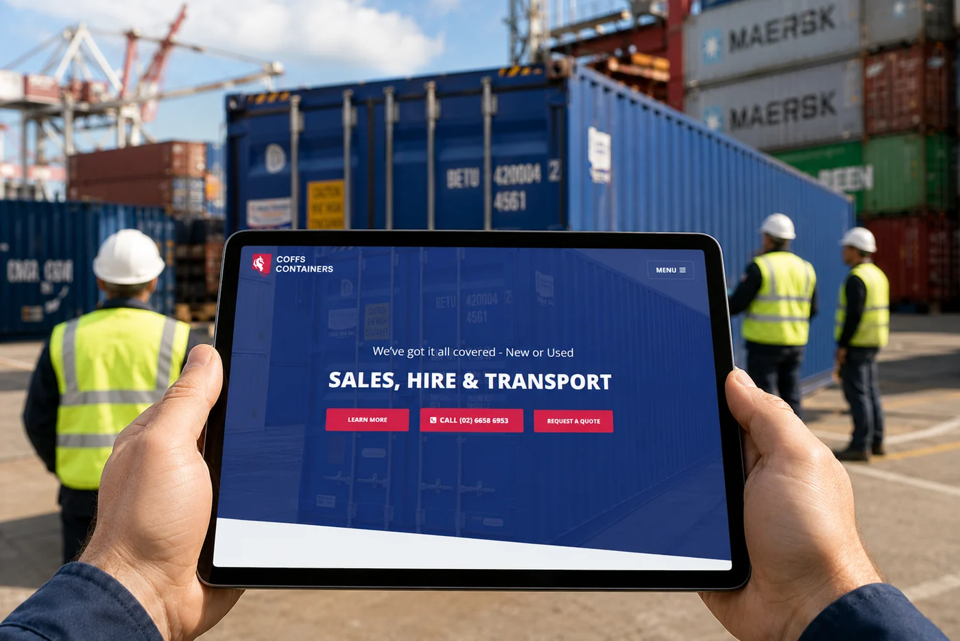 The Coffs Containers website