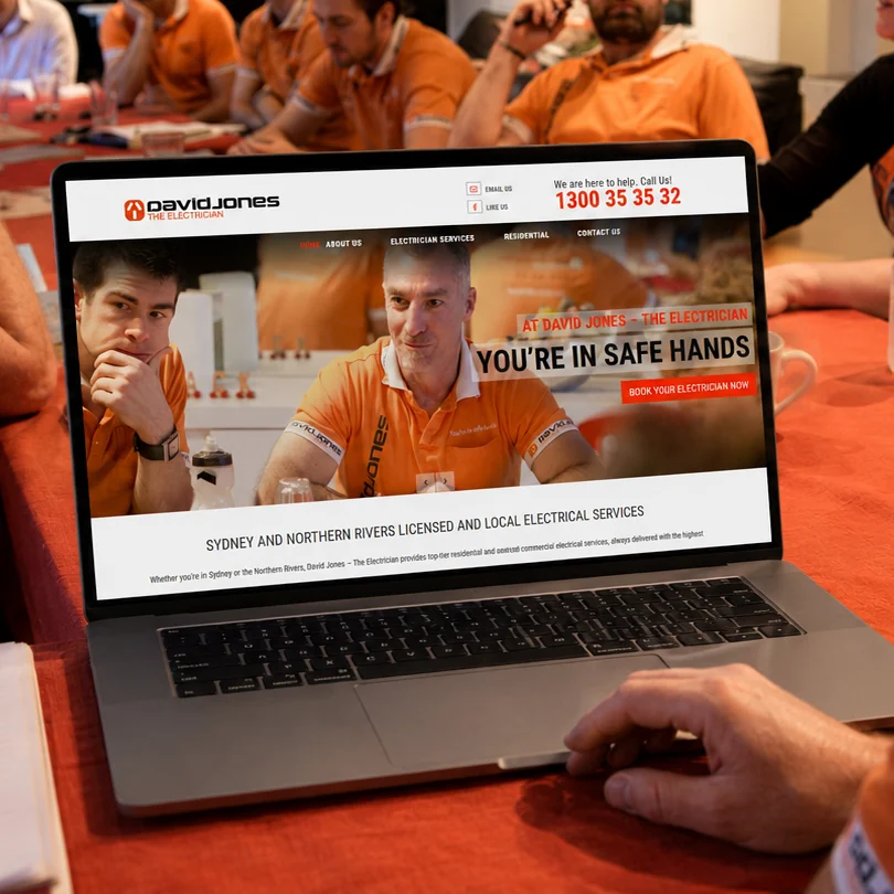 The David Jones The Electrician website