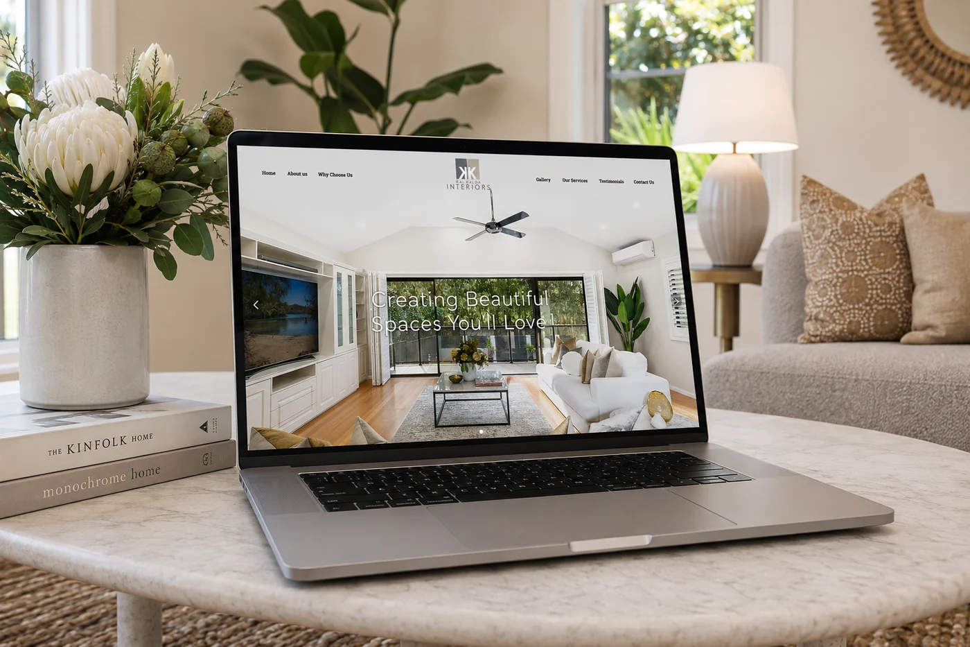 The Kai Kalda Interiors website