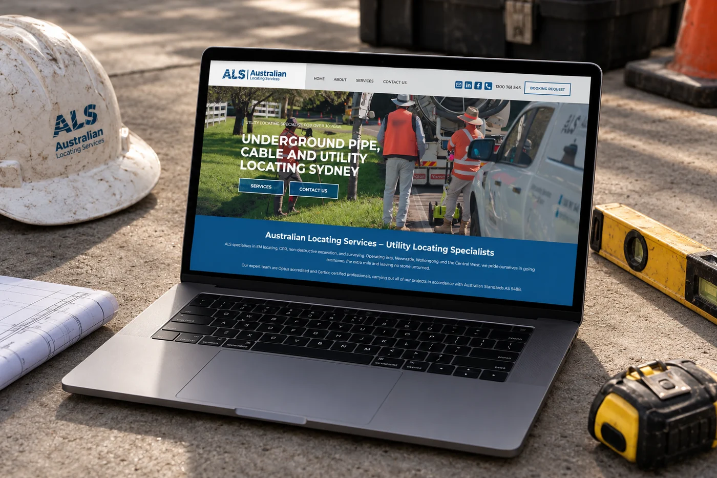 The Australian Locating Services website