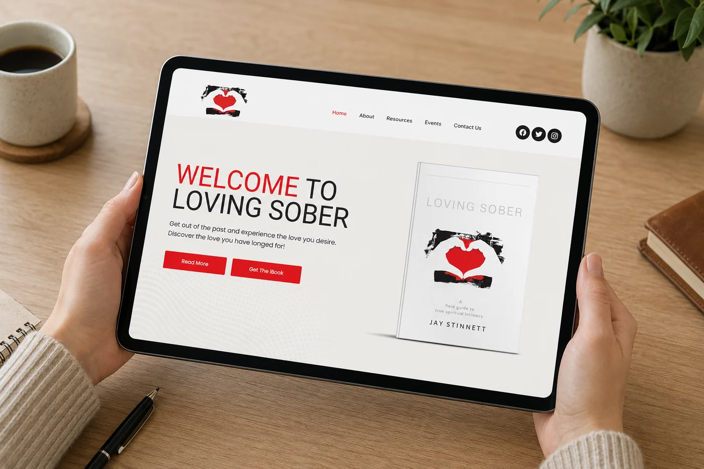 The Loving Sober website
