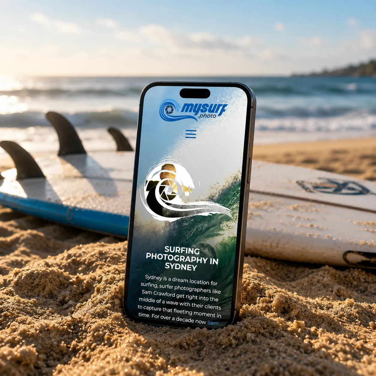 The My Surf Photo website