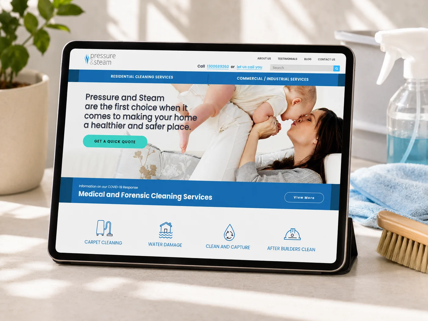 The Pressure and Steam website