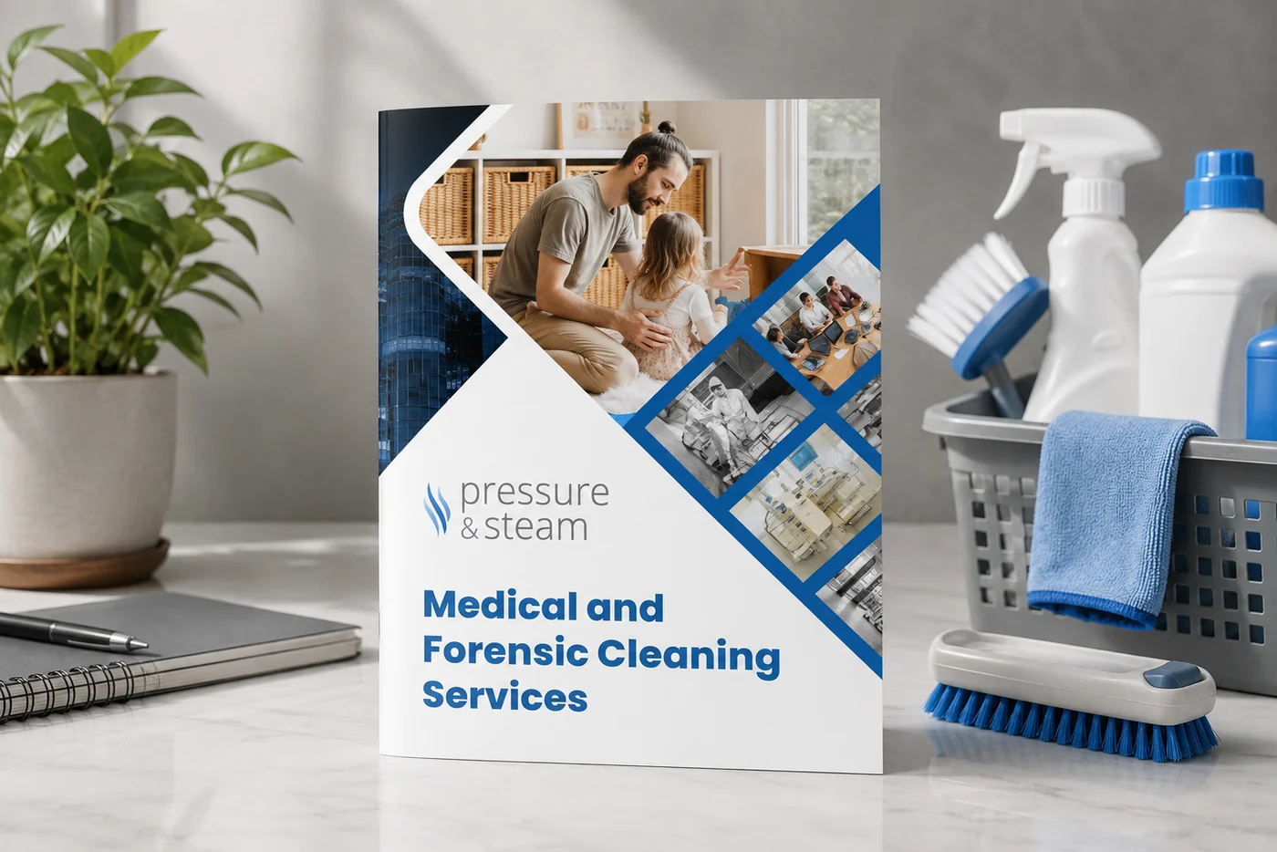 Pressure and Steam - Medical and Forensic Cleaning Services Brochure brochure, opens as a PDF