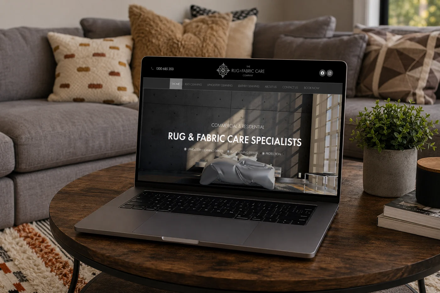 The The Rug and Fabric Care Company website
