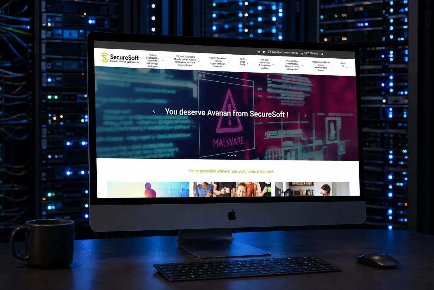 The SecureSoft website
