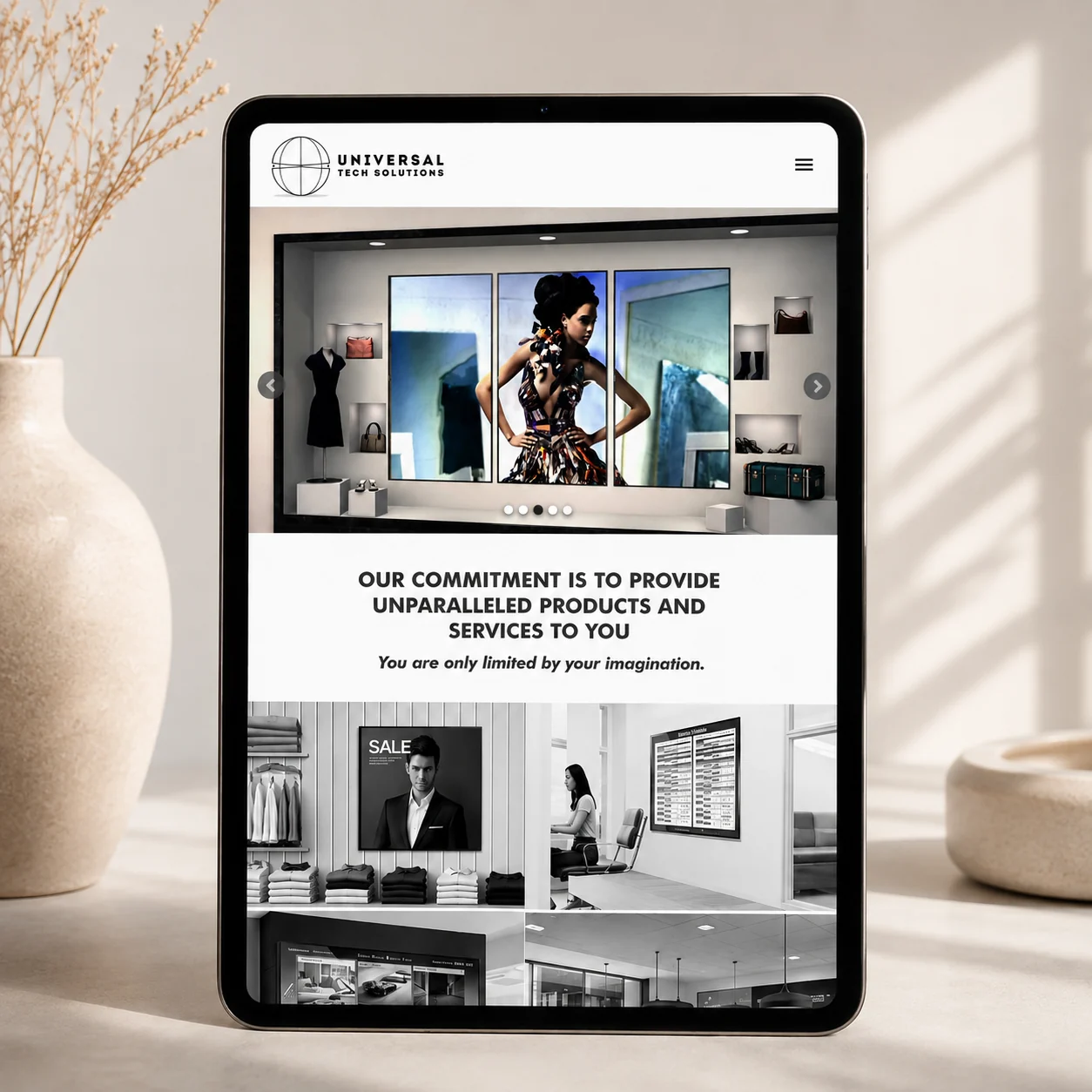The Universal Tech Solutions website