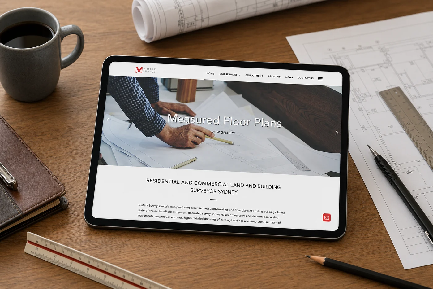 The V-Mark Survey website